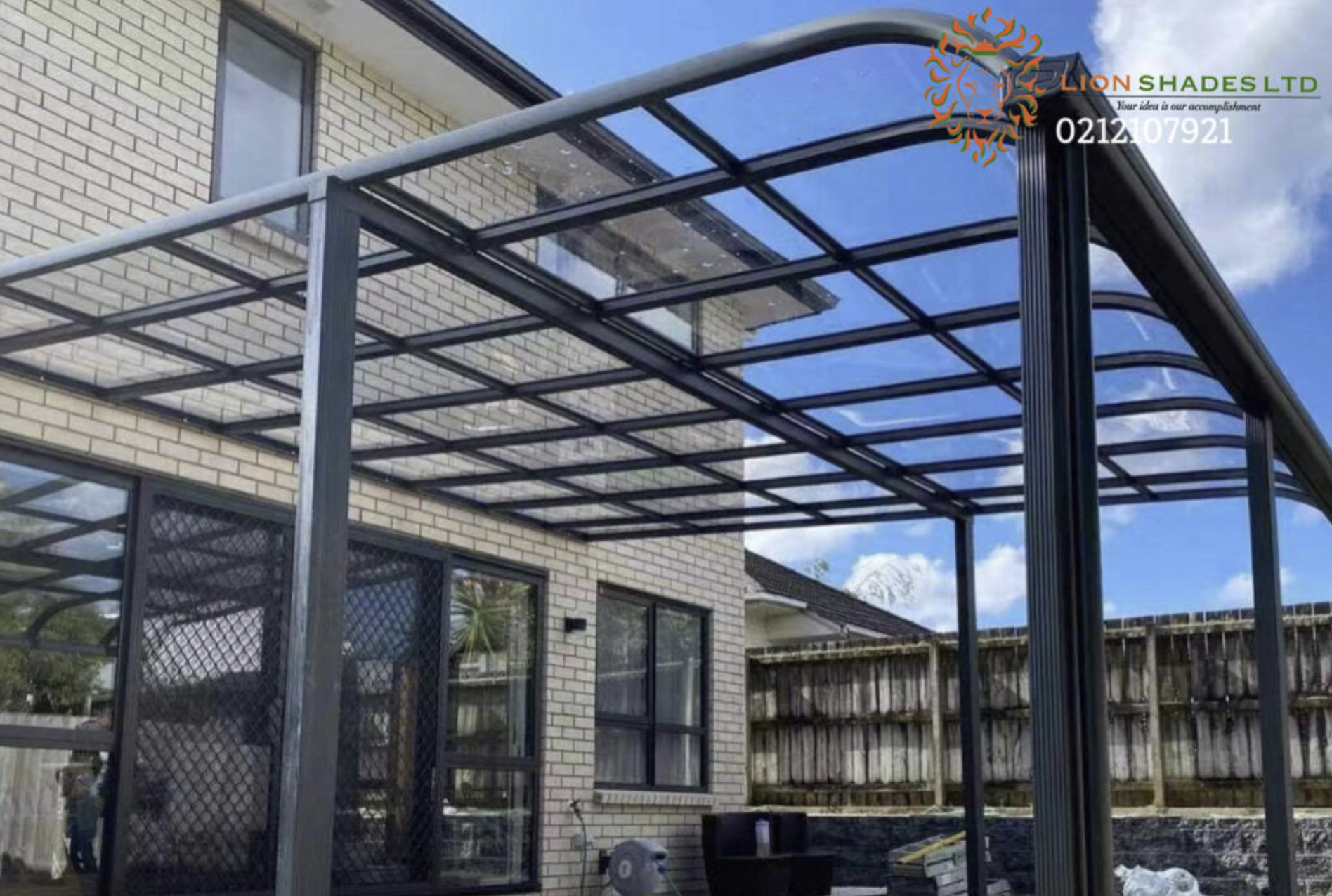 Canvas Rood Pergola